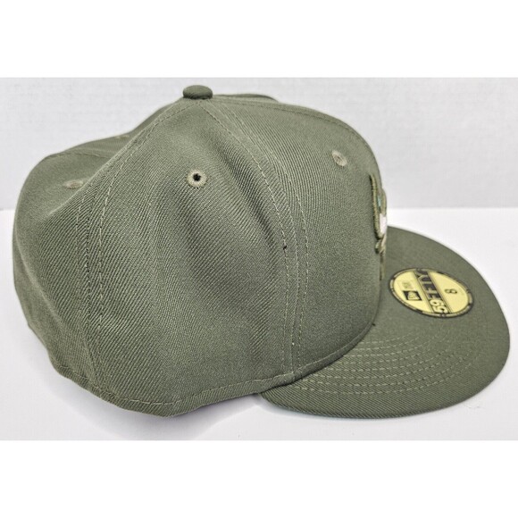 New ERA 59Fifty Chicago Bulls Fitted Hat Cap Rare Green Size 8 NEW With Tags - Picture 5 of 8